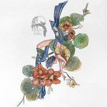 Load image into Gallery viewer, Aerialist Leggings - Nasturtium Silks
