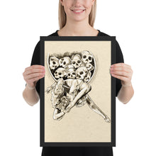 Load image into Gallery viewer, Skull Lyra Framed poster