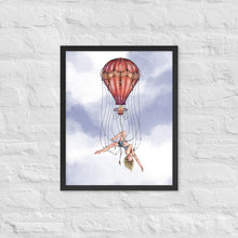 Load image into Gallery viewer, Balloon Trapeze Framed Poster