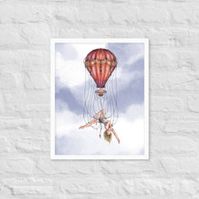 Load image into Gallery viewer, Balloon Trapeze Framed Poster