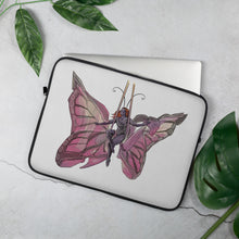 Load image into Gallery viewer, Pink Butterfly Laptop Sleeve