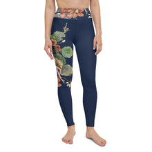 Load image into Gallery viewer, Navy Aerialist Leggings - Nasturtium Silks