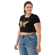 Load image into Gallery viewer, Monarch Butterfly Silks Organic Crop Top