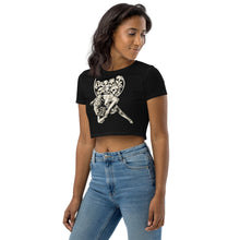Load image into Gallery viewer, Skull Lyra Organic Crop Top