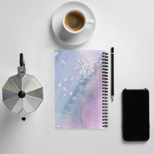 Load image into Gallery viewer, Sky Blue Butterfly Spiral Notebook