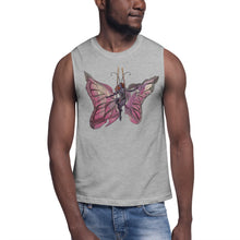 Load image into Gallery viewer, Pink Butterfly Silks Men's Muscle Shirt