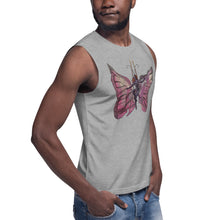 Load image into Gallery viewer, Pink Butterfly Silks Men's Muscle Shirt