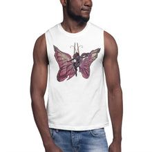 Load image into Gallery viewer, Pink Butterfly Silks Men's Muscle Shirt