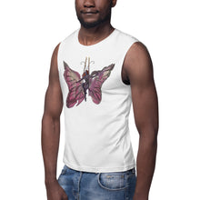 Load image into Gallery viewer, Pink Butterfly Silks Men's Muscle Shirt