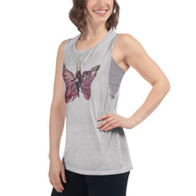 Load image into Gallery viewer, Pink Butterfly Silks Racerback Tank