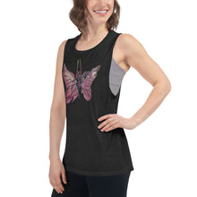 Load image into Gallery viewer, Pink Butterfly Silks Racerback Tank