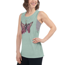 Load image into Gallery viewer, Pink Butterfly Silks Racerback Tank