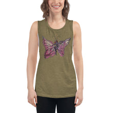 Load image into Gallery viewer, Pink Butterfly Silks Racerback Tank