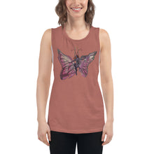 Load image into Gallery viewer, Pink Butterfly Silks Racerback Tank