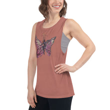 Load image into Gallery viewer, Pink Butterfly Silks Racerback Tank