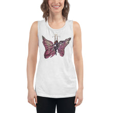 Load image into Gallery viewer, Pink Butterfly Silks Racerback Tank