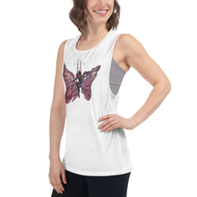 Load image into Gallery viewer, Pink Butterfly Silks Racerback Tank
