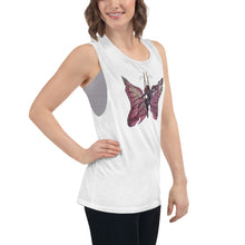 Load image into Gallery viewer, Pink Butterfly Silks Racerback Tank