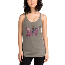 Load image into Gallery viewer, Pink Butterfly Silks Racerback Tank