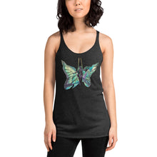 Load image into Gallery viewer, Sky Blue Butterfly Silks Racerback Tank