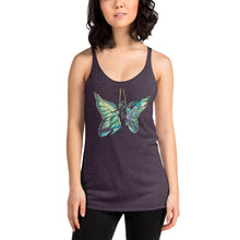 Load image into Gallery viewer, Sky Blue Butterfly Silks Racerback Tank