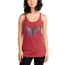 Load image into Gallery viewer, Pink Butterfly Silks Racerback Tank