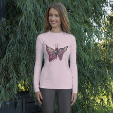 Load image into Gallery viewer, Pink Butterfly Silks Aerialist Shirt
