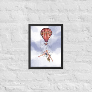 Balloon Trapeze Framed Poster