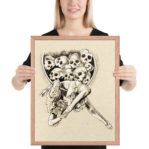 Skull Lyra Framed poster