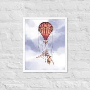 Balloon Trapeze Framed Poster