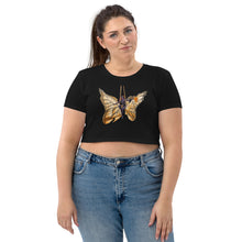 Load image into Gallery viewer, Monarch Butterfly Silks Organic Crop Top
