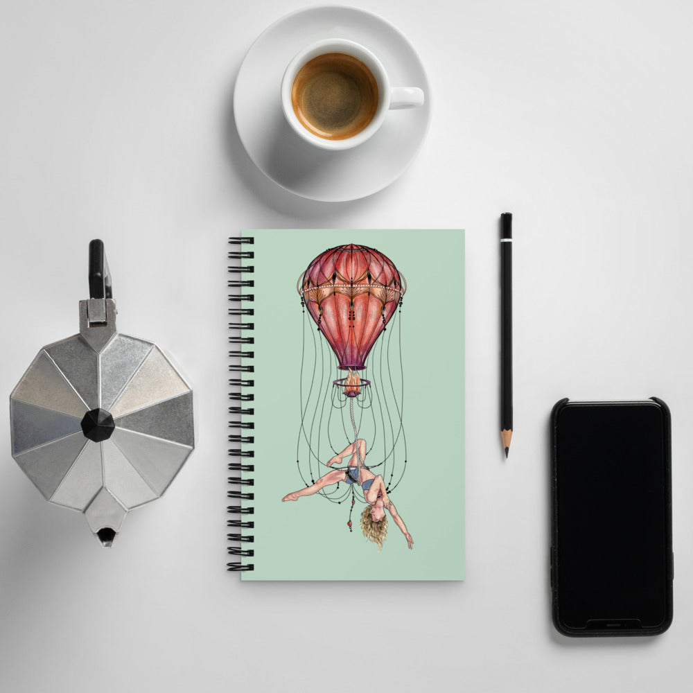 Balloon Trapeze Spiral Notebook