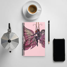 Load image into Gallery viewer, Pink Butterfly Spiral Notebook
