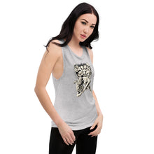 Load image into Gallery viewer, Skull Lyra Women&#39;s Muscle Tank
