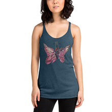 Load image into Gallery viewer, Pink Butterfly Silks Racerback Tank
